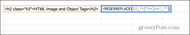 formula regexreplace google tablica
