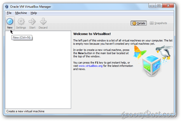 Windows 8 postavki za postavke VirtualBoxa