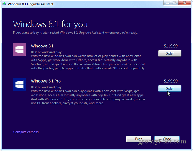 Kako nadograditi Windows 7 na Windows 8.1 s pomoćnikom za nadogradnju