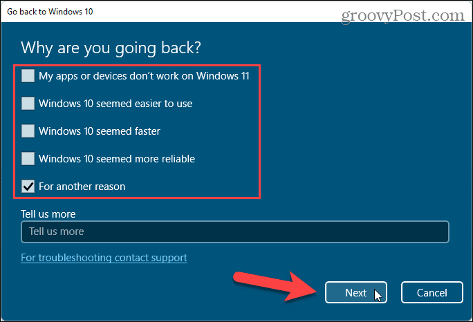 Razlozi za povratak na Windows 10