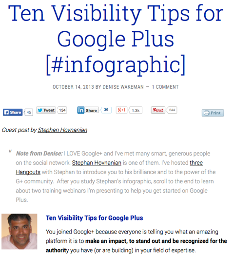 10 savjeta za vidljivost za Google plus
