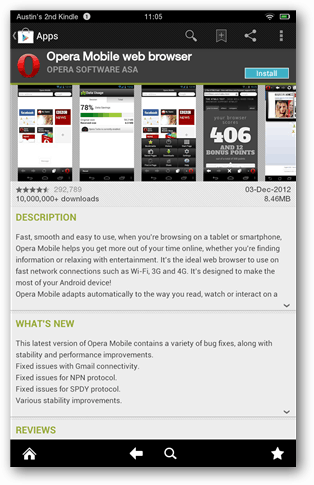 web preglednik opera mobile