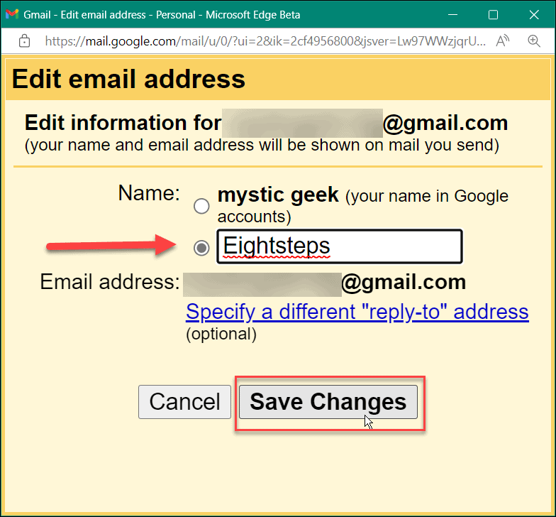 Kako promijeniti ime u gmailu