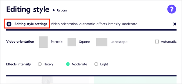 Kliknite Uređivanje postavki stila da biste vidjeli opcije prilagodbe.