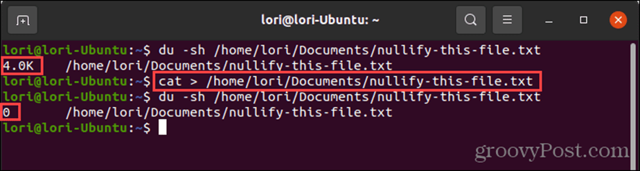 Preusmjeri na devnull pomoću naredbe cat u Linuxu