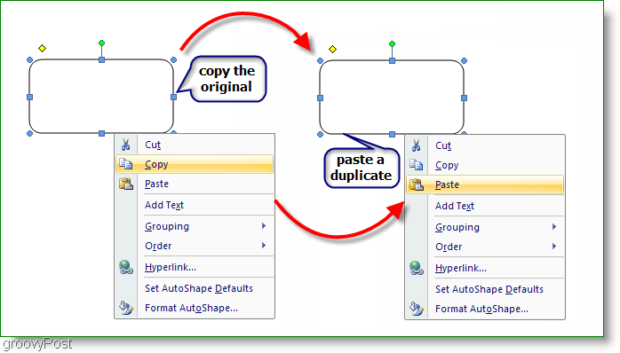 Microsoft Word 2007 Kopirajte izvornik, zalijepite duplikat