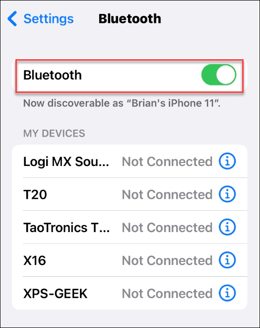 bluetooth dijeli lozinku za Wi-Fi na iPhoneu