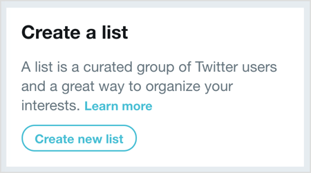 Kliknite Stvori novi popis, a zatim odaberite korisnike koje želite dodati na svoj Twitter popis.