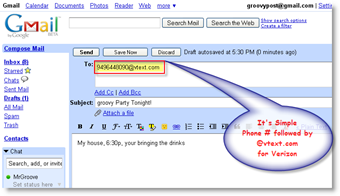 Pošaljite txt poruku koristeći klijent e-pošte GMAIL