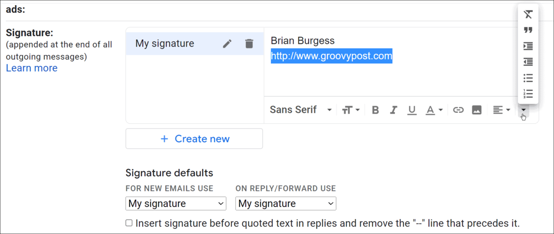 Kako promijeniti potpis u Gmailu