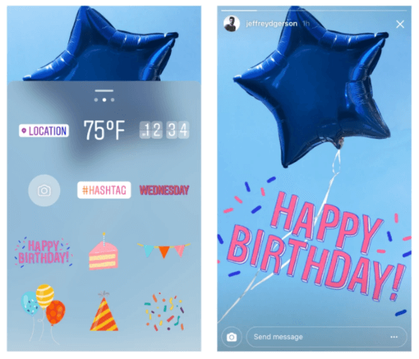 Instagram slavi godinu dana Instagram priča s novim naljepnicama za rođendan i proslave.