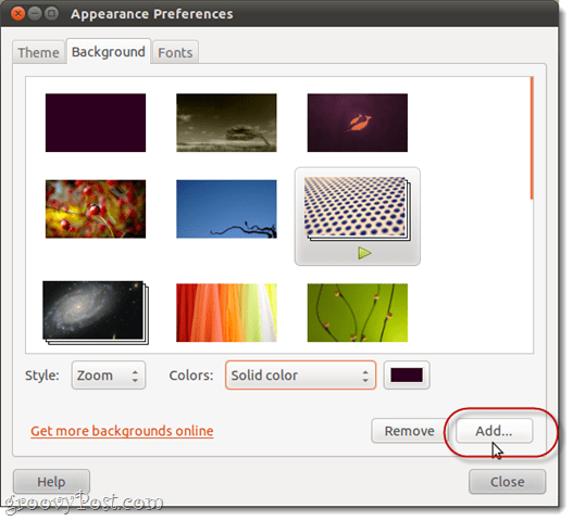 desktop boja u ubuntu