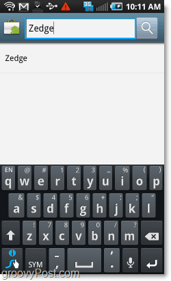 pretražite android tržište za zedge