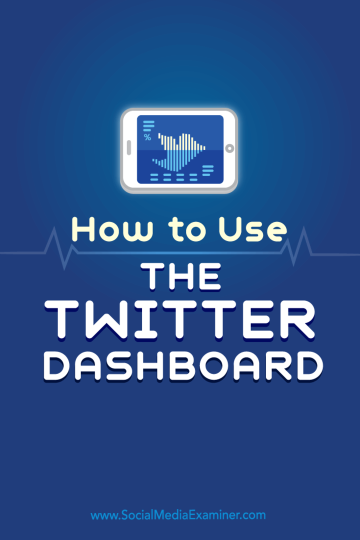 Kako koristiti Twitter nadzornu ploču: Ispitivač društvenih medija
