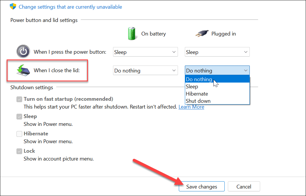 zatvoriti prijenosno računalo i koristiti monitor na Windowsima 