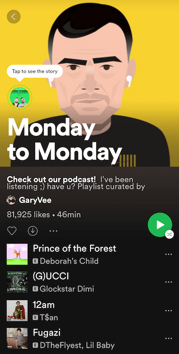 Popis za reprodukciju Spotify od ponedjeljka do ponedjeljka s GaryVee