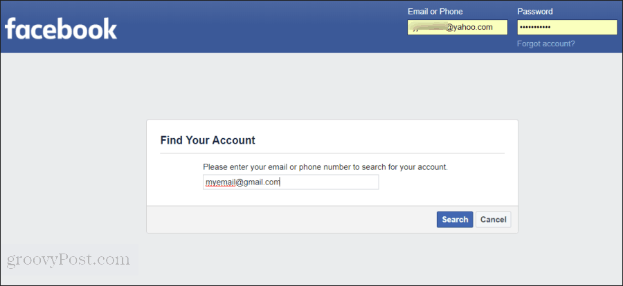 resetiranje facebook lozinke