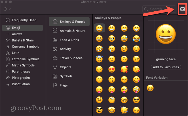 ikona preglednika emotikona za Mac