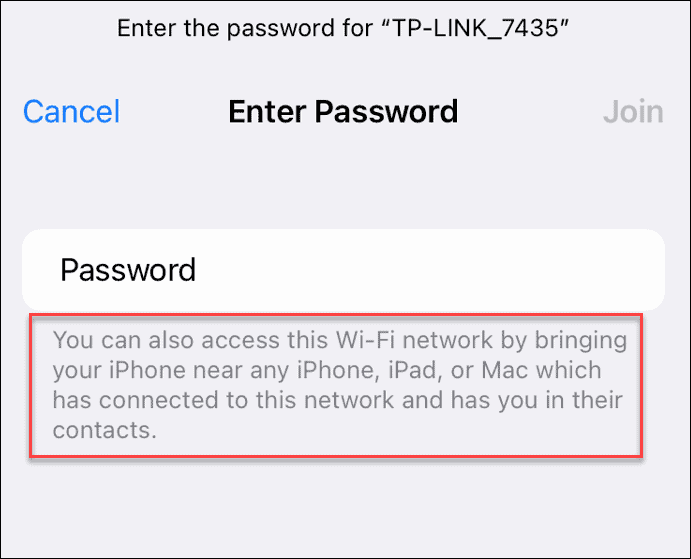 podijelite lozinku za Wi-Fi na iPhoneu