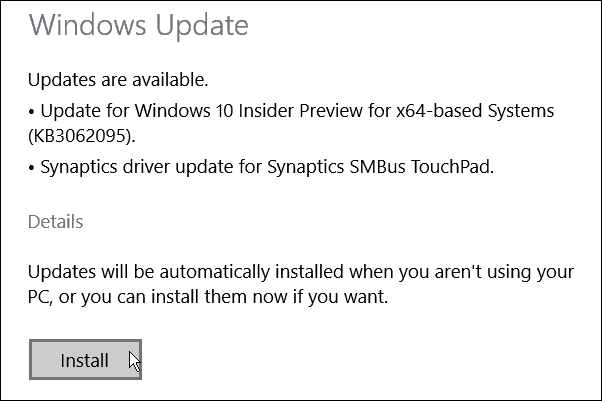 Dostupno je ažuriranje sustava Windows 10 Build 10074 KB3062095