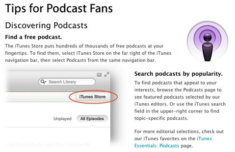 savjeti za ljubitelje podcasta itunes