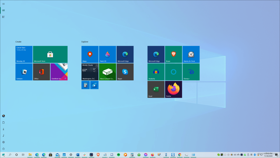 Kako napraviti Windows 10 izbornik Start preko cijelog zaslona