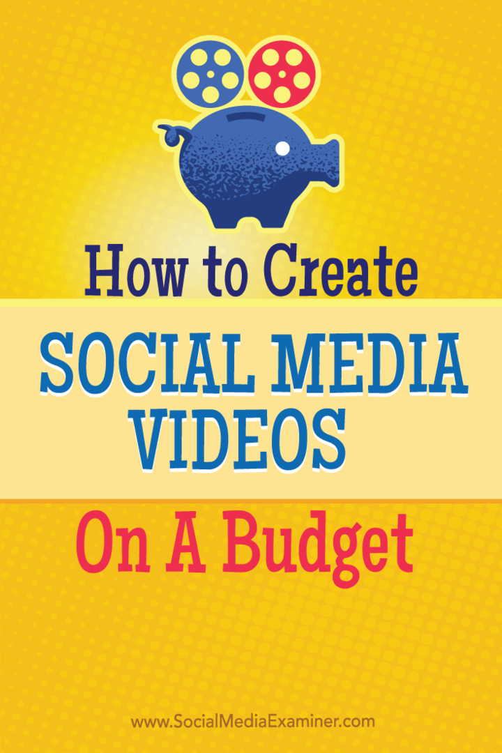 videozapisi na društvenim mrežama s ograničenim proračunom