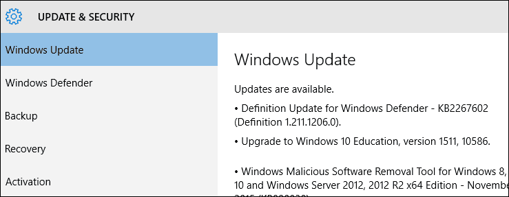 Prisilite Windows 10 Update da isporučite novembarsku nadogradnju