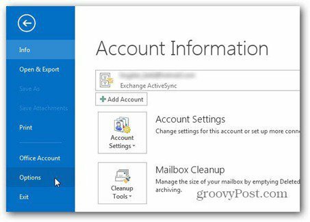 Outlook 2013 koristiti opcije datoteke potpisa