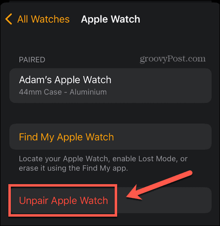 Apple Watch razpariti
