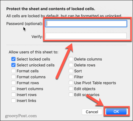 zaštitna lozinka za Excel