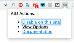 Kliknite ikonu alata na alatnoj traci preglednika i odaberite View Options.