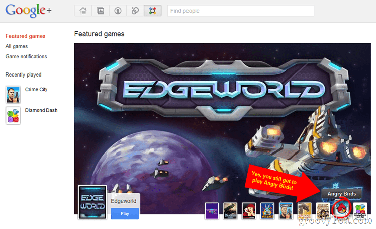 Google+ dodaje igre (bez prisiljavanja da ignorirate napad dosadnih zahtjeva za igranjem!)