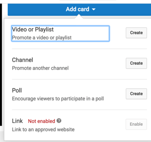 Upotrijebite YouTube kartice da biste produžili vrijeme gledanja svog kanala.