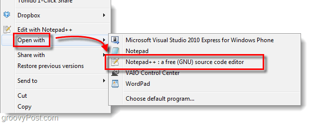 prilagodite otvorite s popisom u sustavu Windows 7