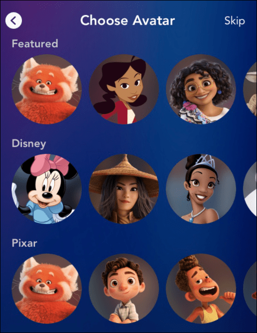 Disney avatar ažurirajte svoj roditeljski nadzor na disney plus