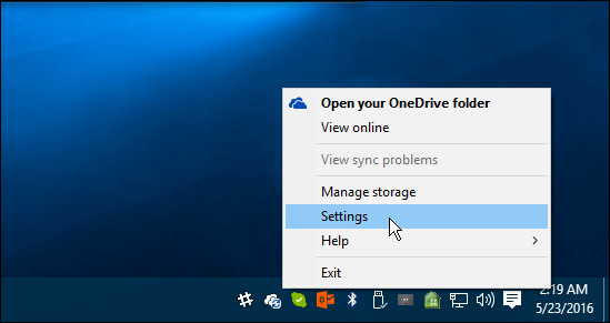 Postavke OneDrive-a