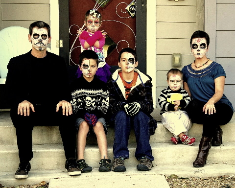 obiteljski portret Halloween