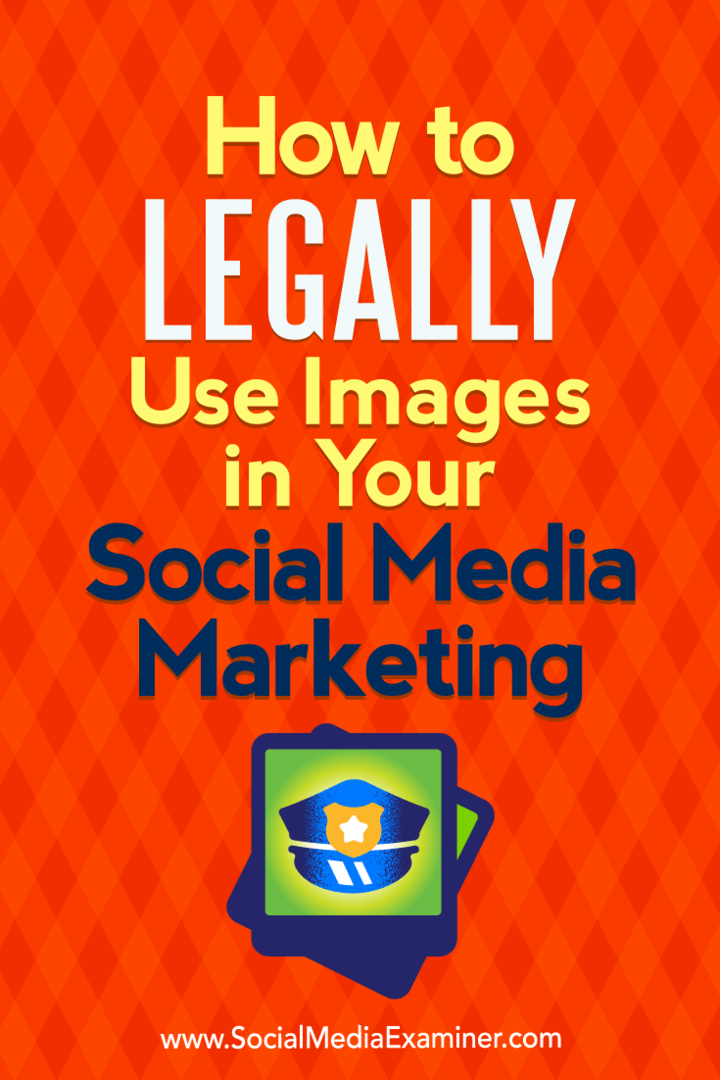 Kako legalno koristiti slike u marketingu za društvene mreže, Sarah Kornblett, ispitivač društvenih medija.