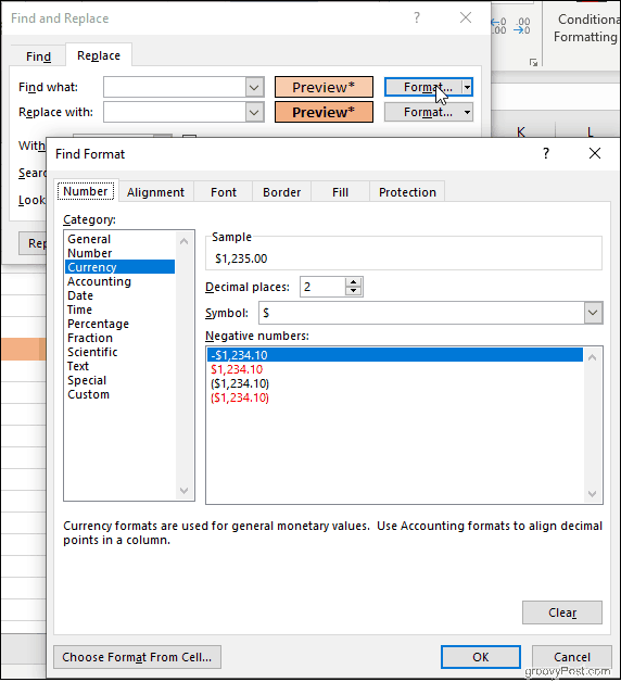 Kliknite Format u Excelu