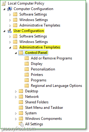 prijeđite na lokalnu računalnu politiku Windows 7> <noscript> <img style =