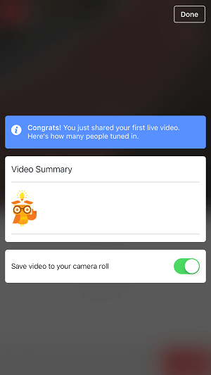 facebook stranica live video opcija za spremanje video zapisa