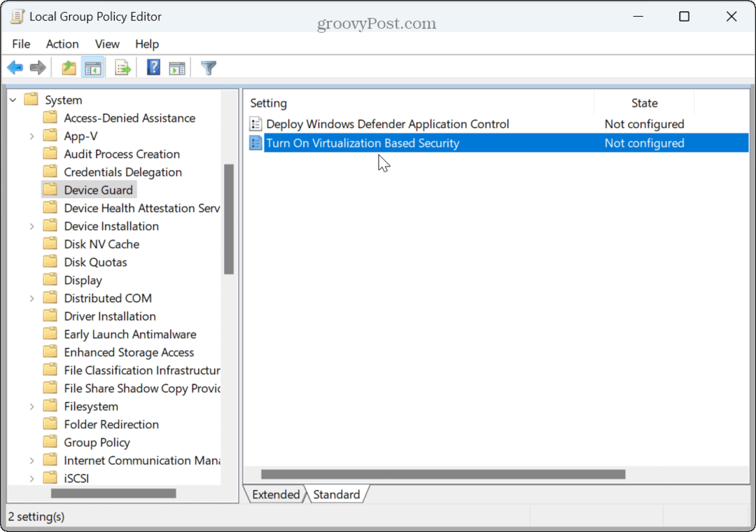 Kako isključiti Credential Guard u sustavu Windows 11