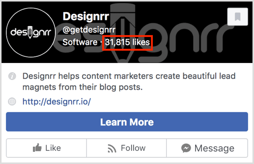 Broj obožavatelja nalazi se na vrhu ovog pregleda stranice na Facebooku.