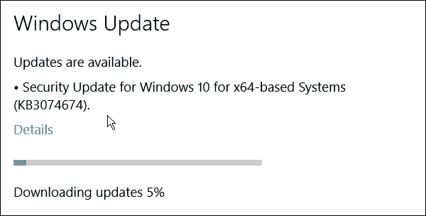 Windows 10 dobiva još jedan skup hitnih ispravki (KB3074674)