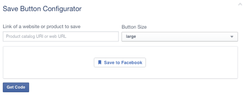 gumb za spremanje facebooka postavljen na prazan url