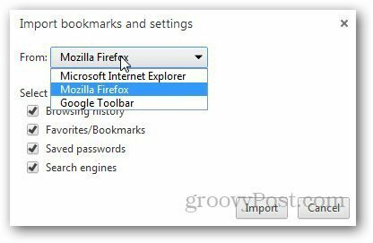 Prijenos oznake Firefox 8