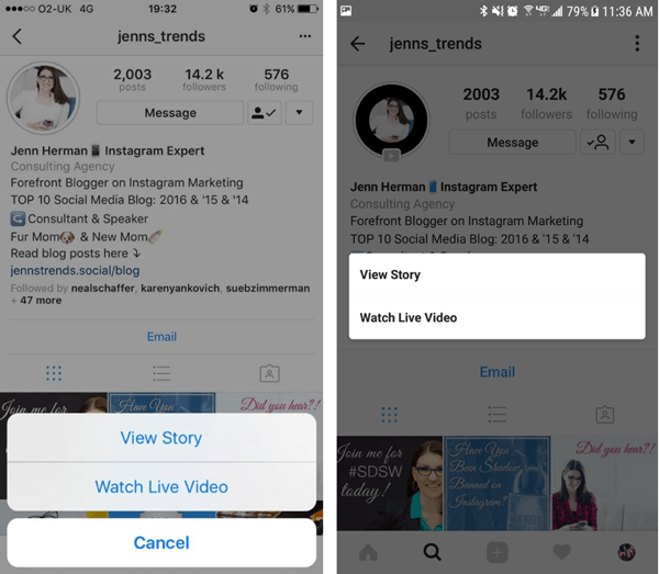 Posjetitelji profila na Instagramu mogu odabrati koju će opciju prikazati u svojim pričama ako imate i ponovljeni videozapis i objave priča.