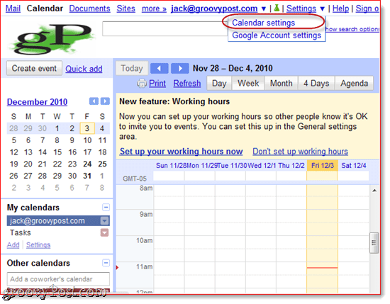 Sinkronizirajte Google kalendar s Outlookom 2010