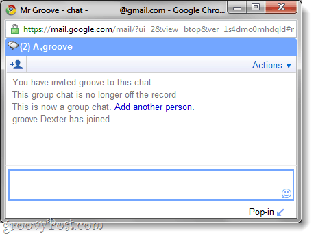 grupni chat u gmail chatu
